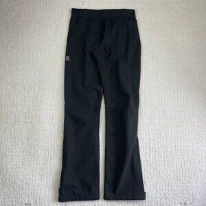 Salomon Clima Wind Softshell Light Technical Hiking Pants Size Small Black